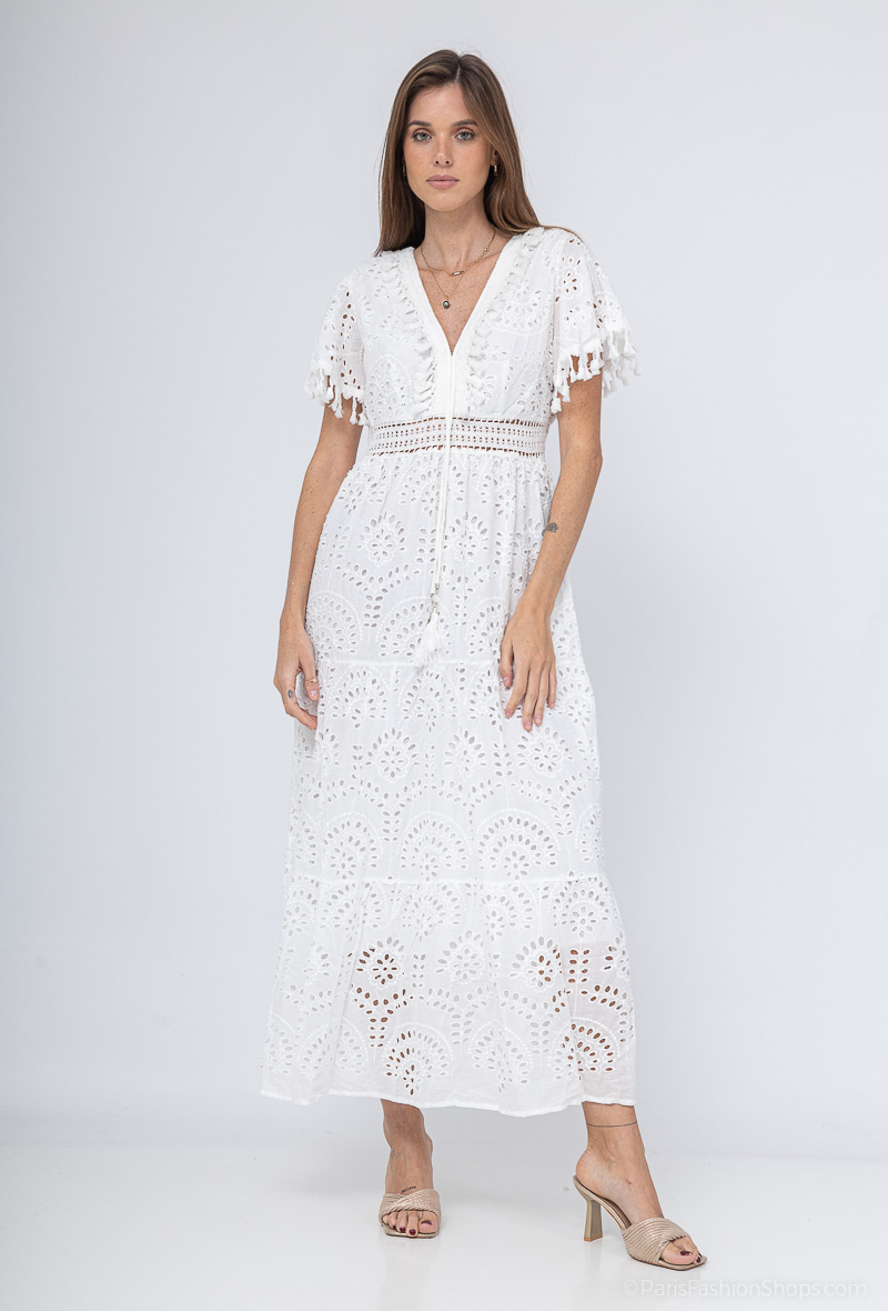 Wholesaler Miss Sissi - long embroidered dress
