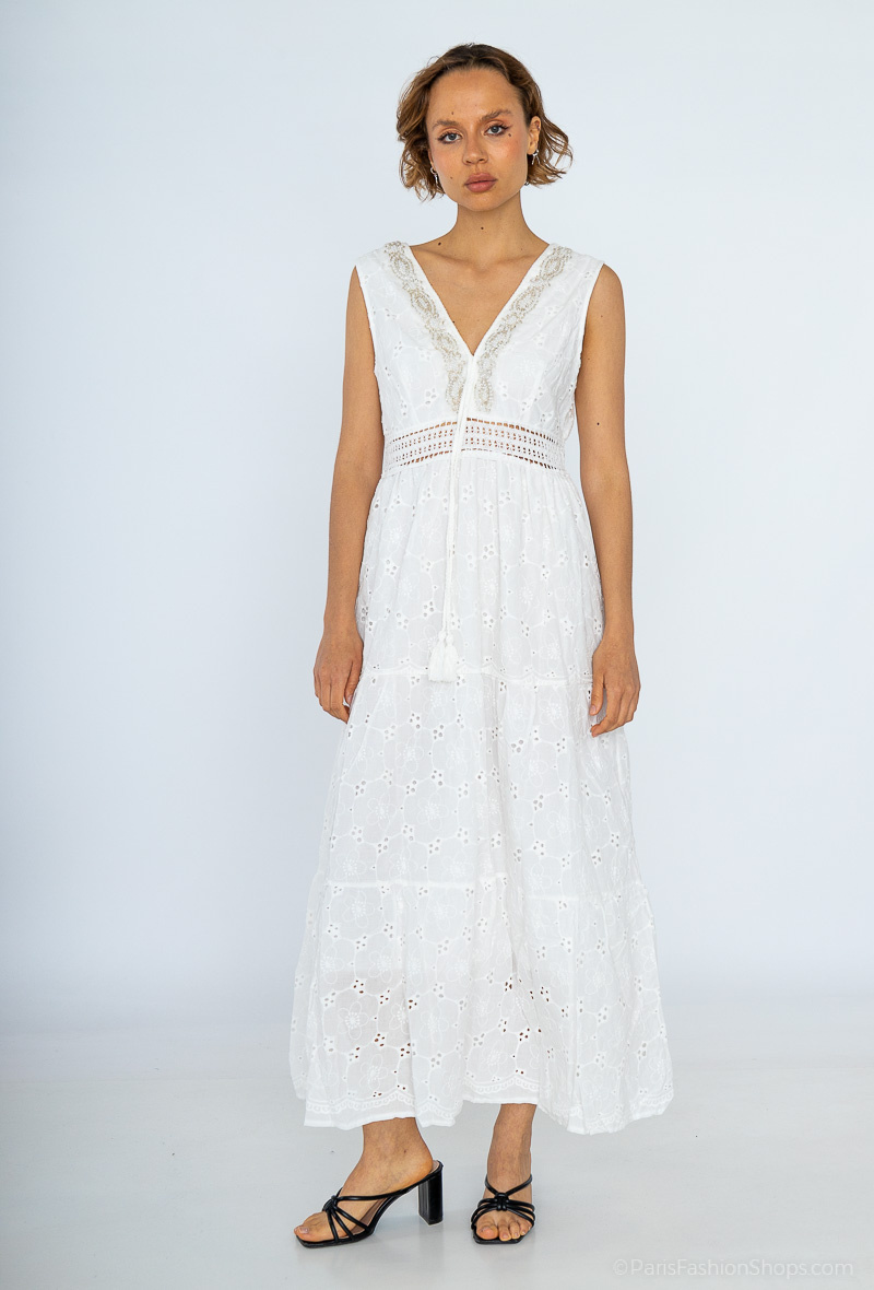 Wholesaler Miss Sissi - long embroidered dress