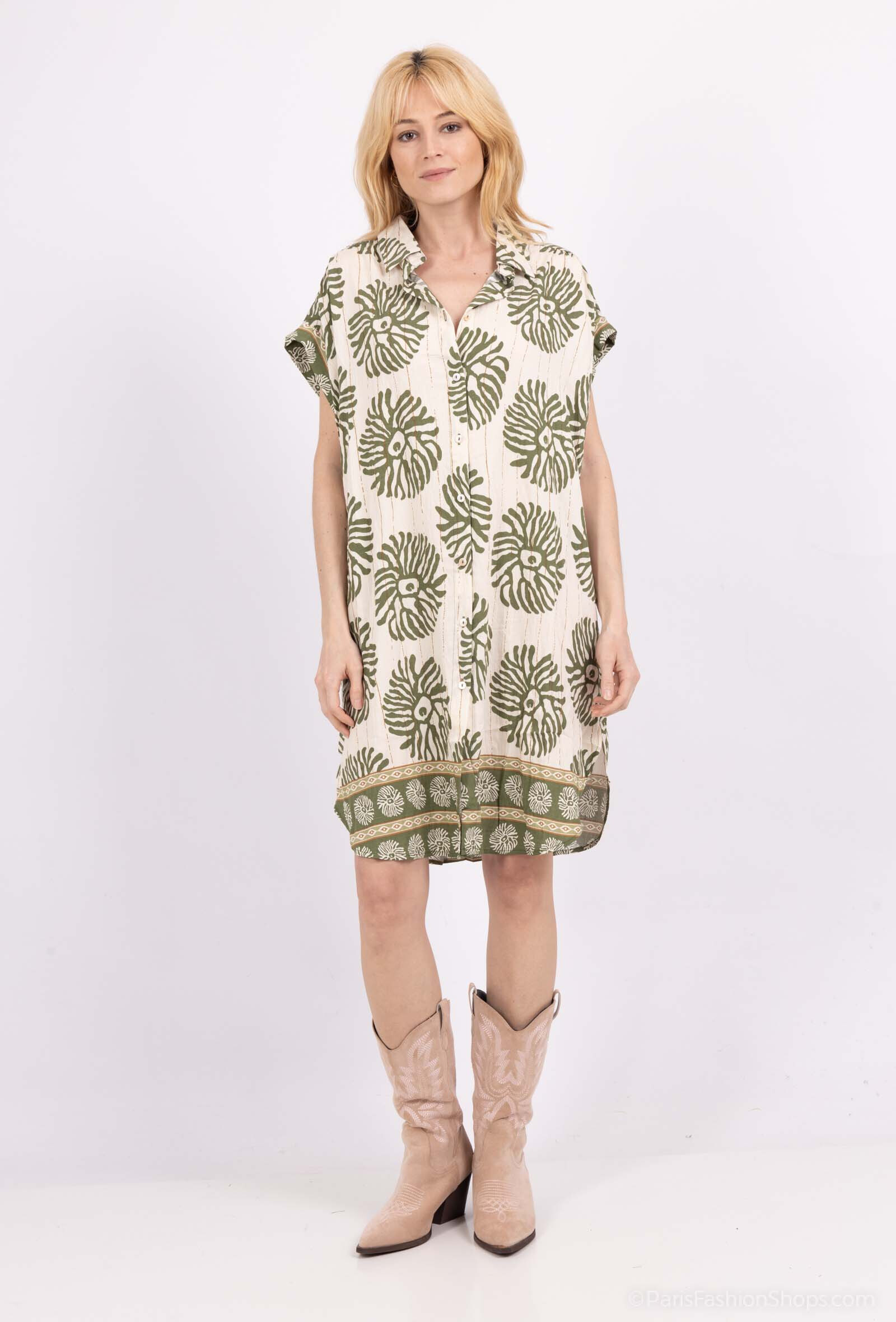 Wholesaler Miss Sissi - printed mid-length dress