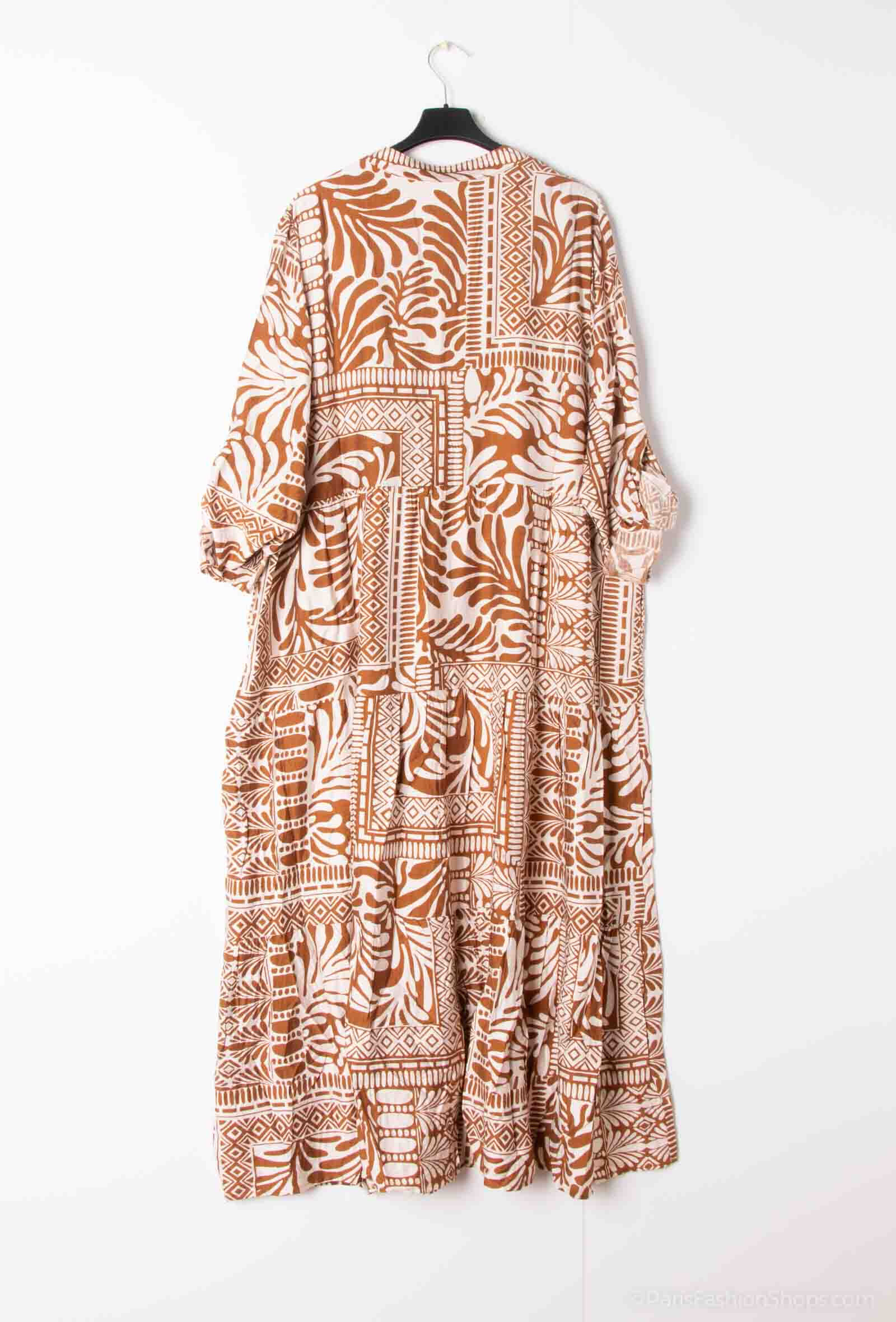 vestido estampado - Terracota - 1 - formato grande