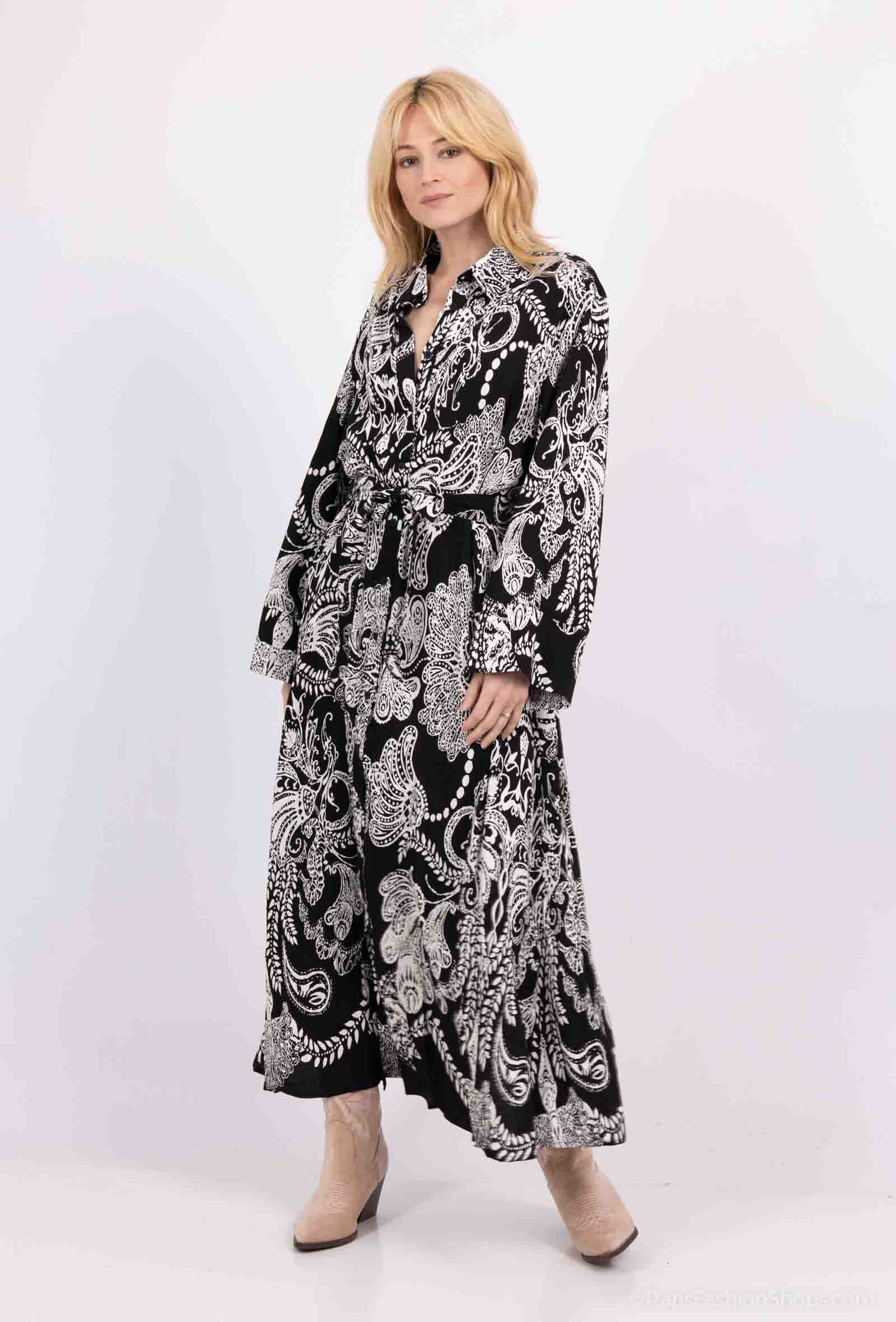 Wholesaler Miss Sissi - printed shirt dress