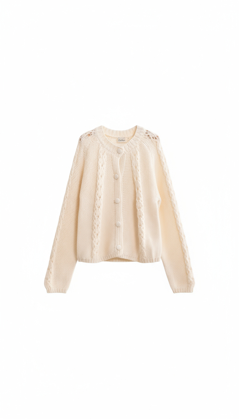 Gilet femme en viscose et polyamide avec détail tressé