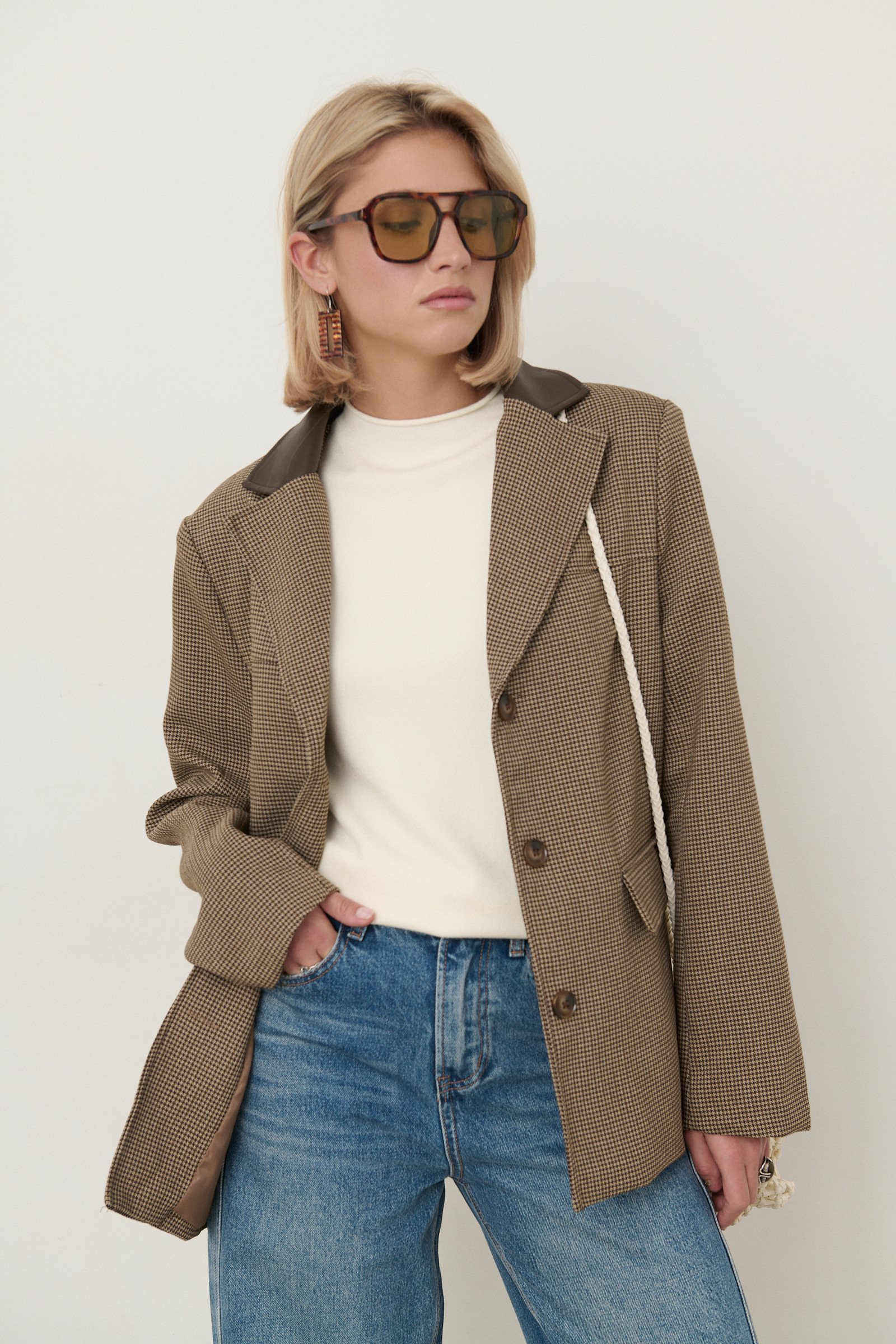 Grossiste Feelkoo - Blazer pied de poule