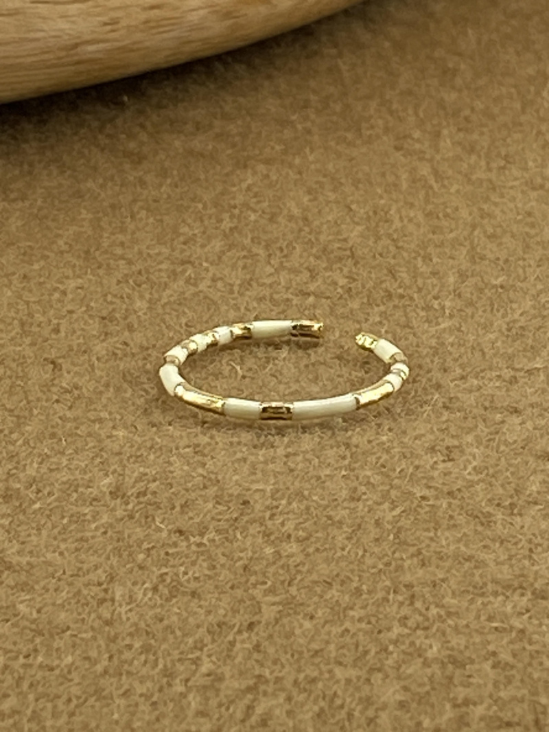Grossiste MISSRA PARIS INFINITY - Bague en acier inoxydable blanc