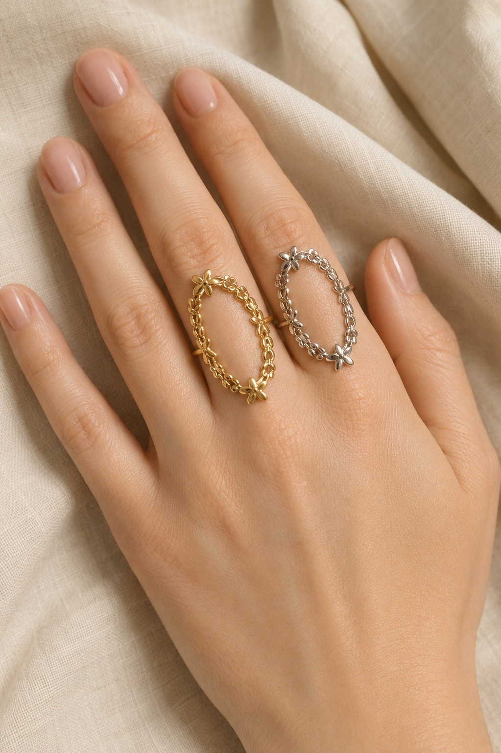 Grossiste MISSRA PARIS INFINITY - Lot de Bague en acier inoxydable