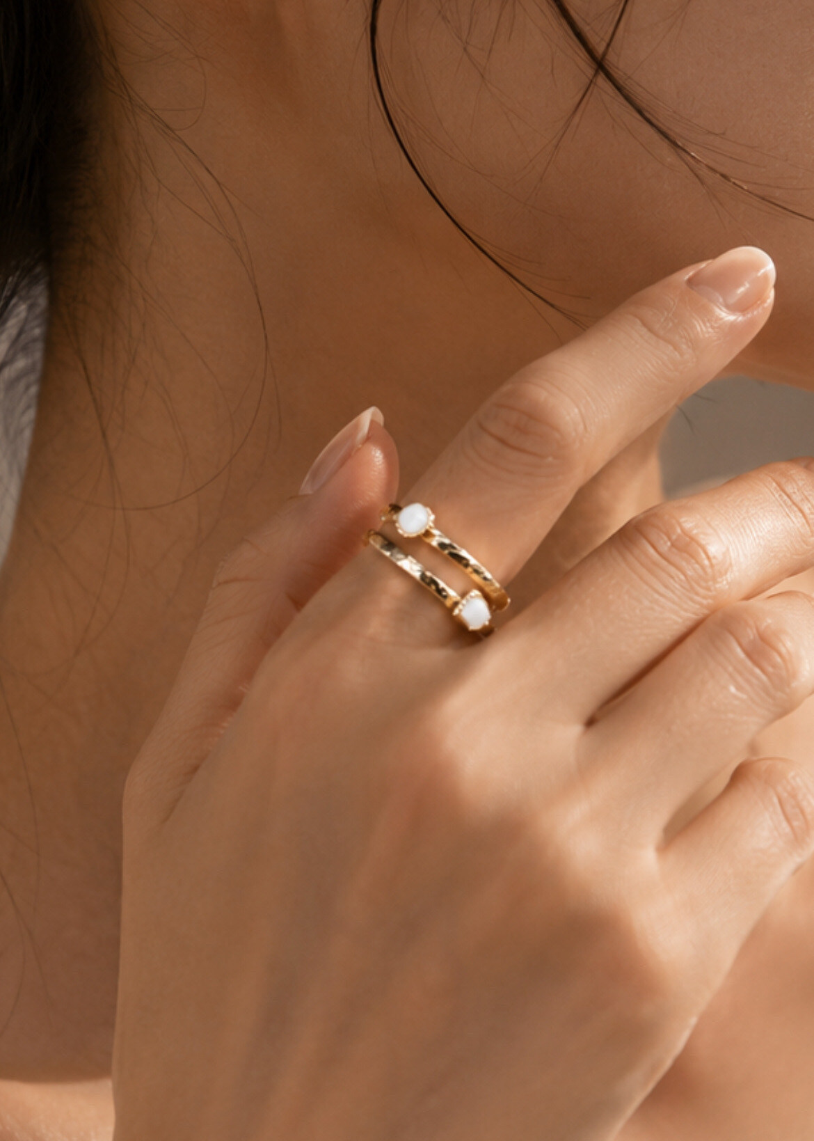 Mayorista Missra Paris - Anillo de acero inoxidable con piedra natural azul