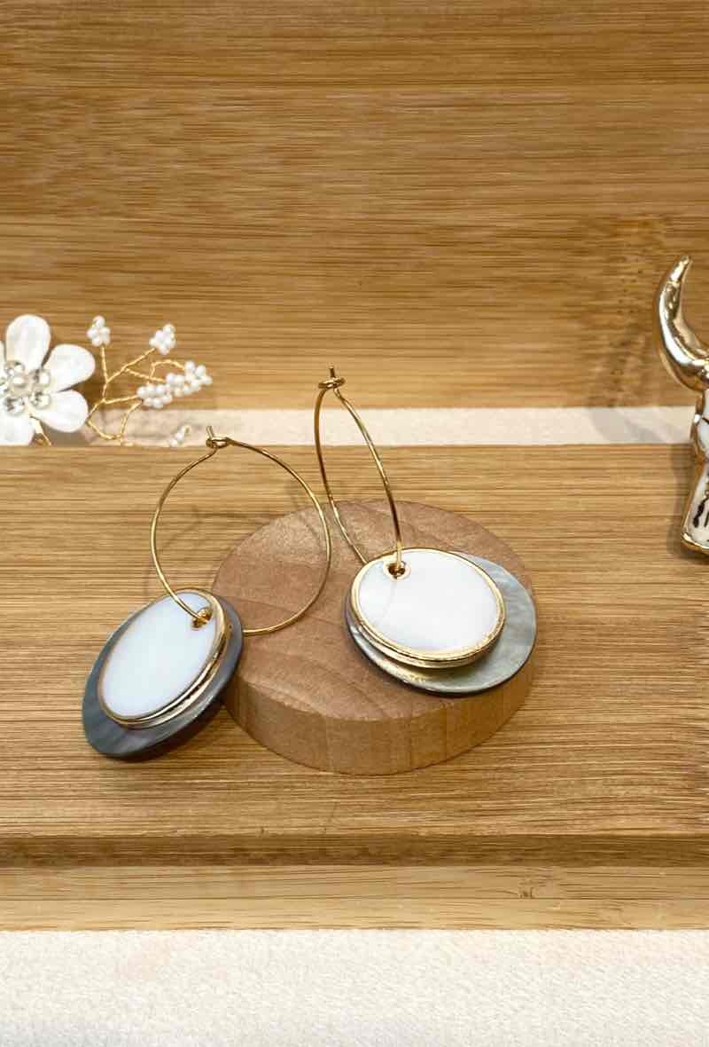 Grossiste Missra Paris - Boucles d’oreilles en acier inoxydable