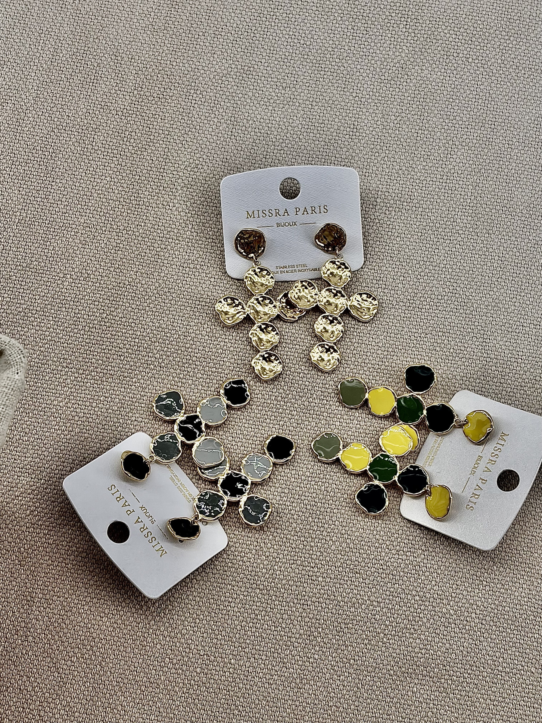 Grossiste Missra Paris - LOT DE 3 BOUCLES D'OREILLES EN ACIER INOXYDABLE