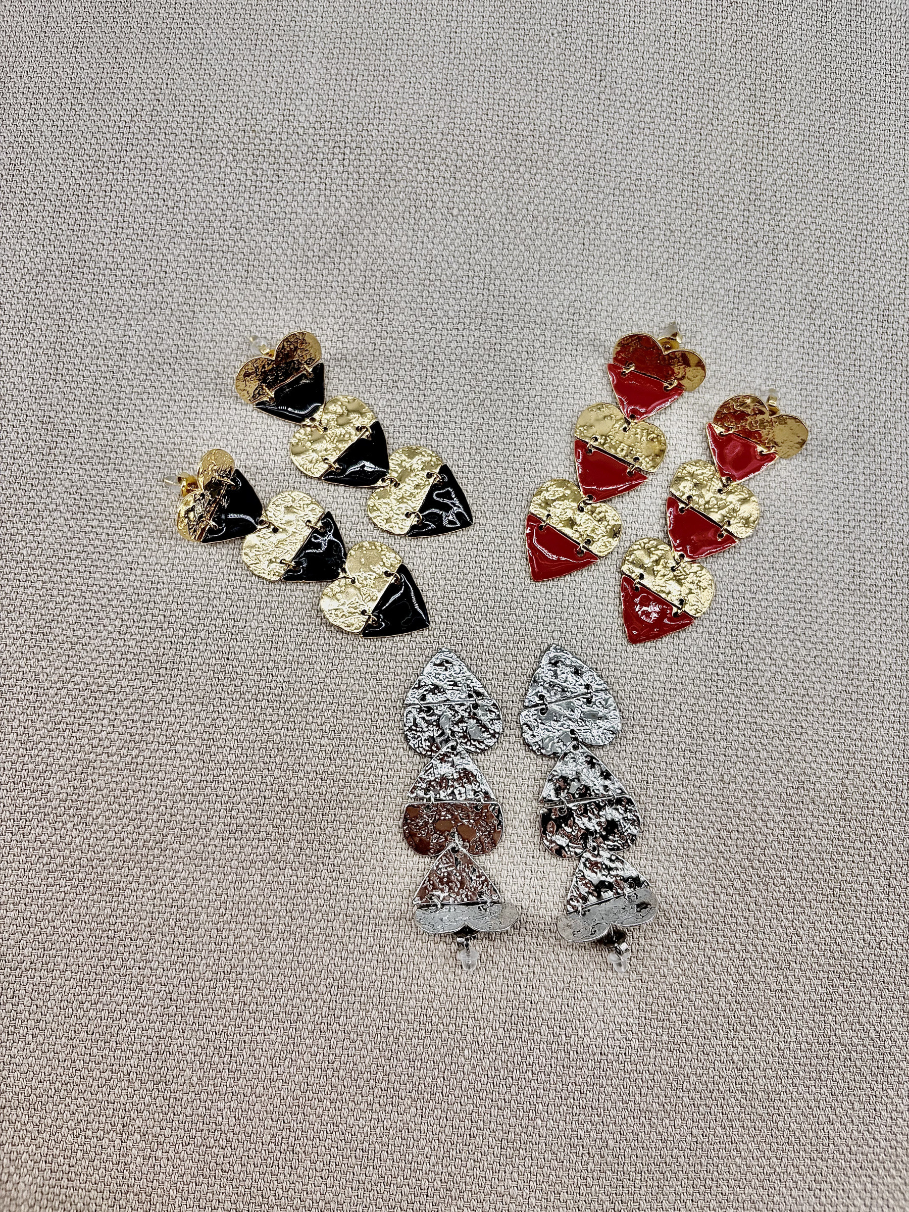 Grossiste Missra Paris - LOT DE 3 BOUCLES D'OREILLES EN ACIER INOXYDABLE