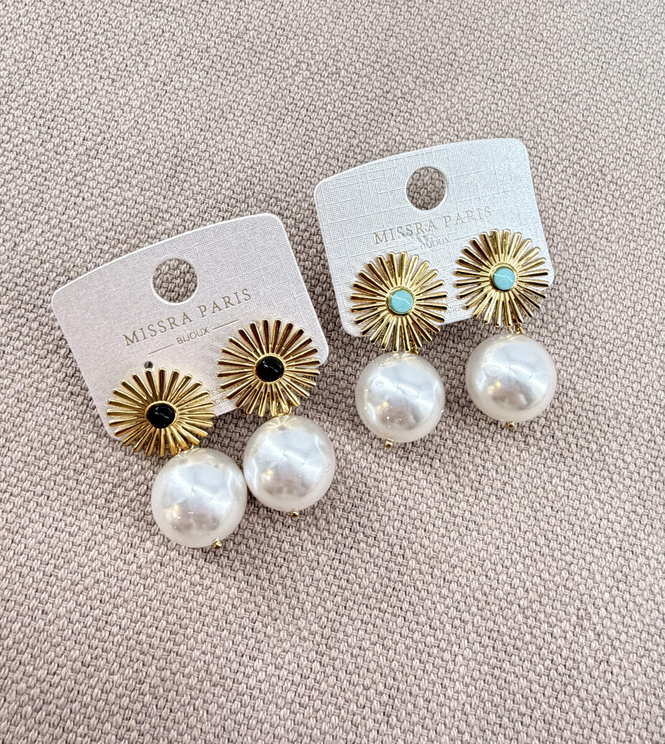 Grossiste Missra Paris - LOT DE 2 BOUCLES D'OREILLES EN ACIER INOXYDABLE