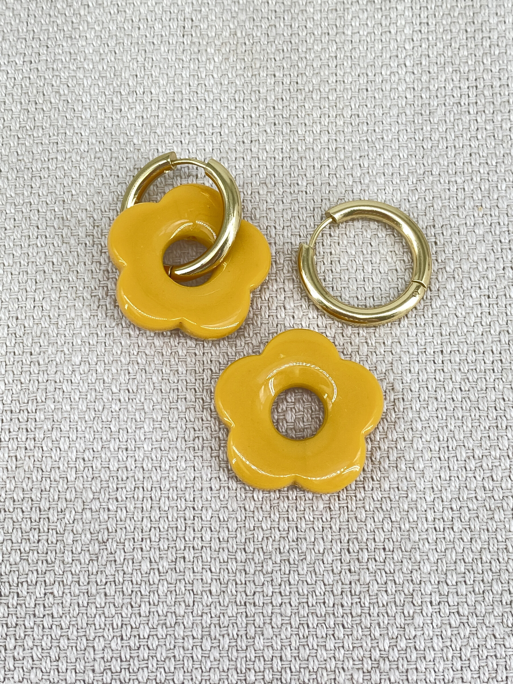 Mayorista Missra Paris - Pendientes de flores de acero inoxidable