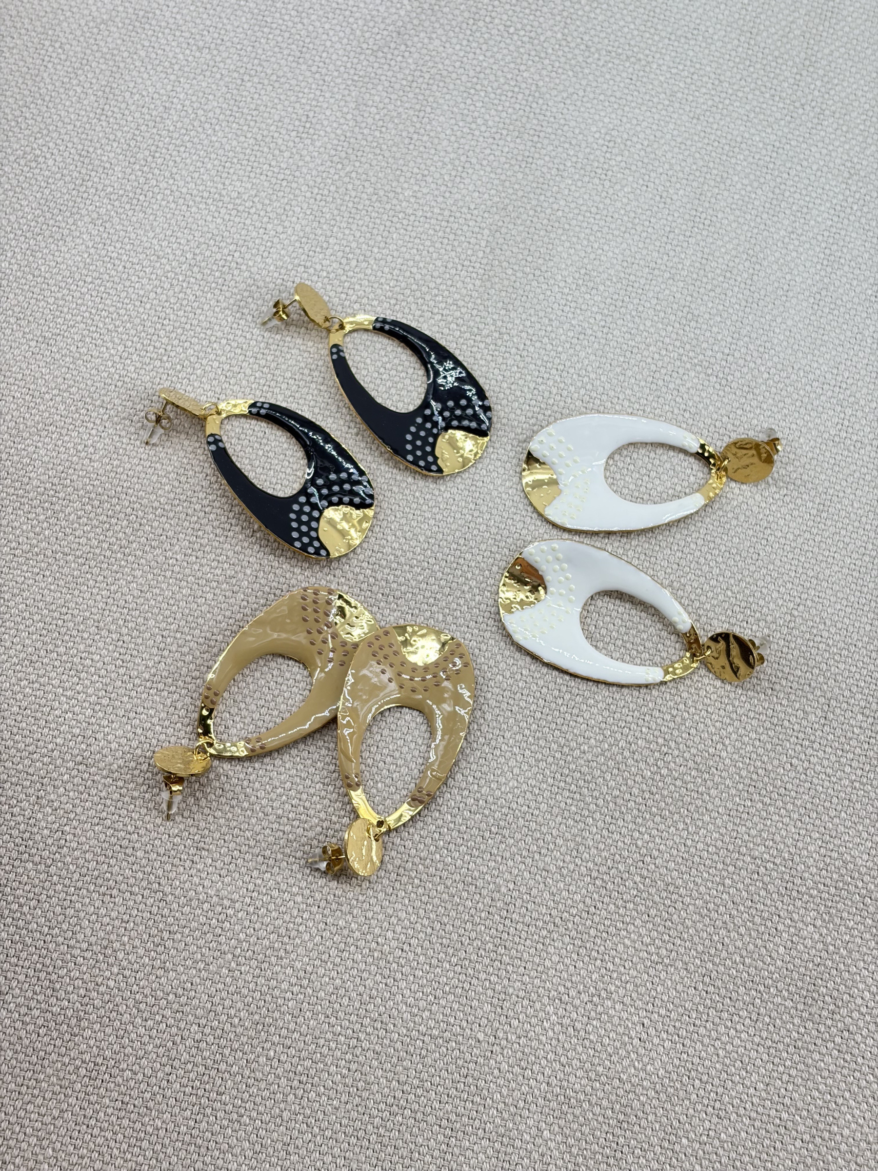 Grossiste Missra Paris - LOT DE 3 BOUCLES D'OREILLES EN ACIER INOXYDABLE