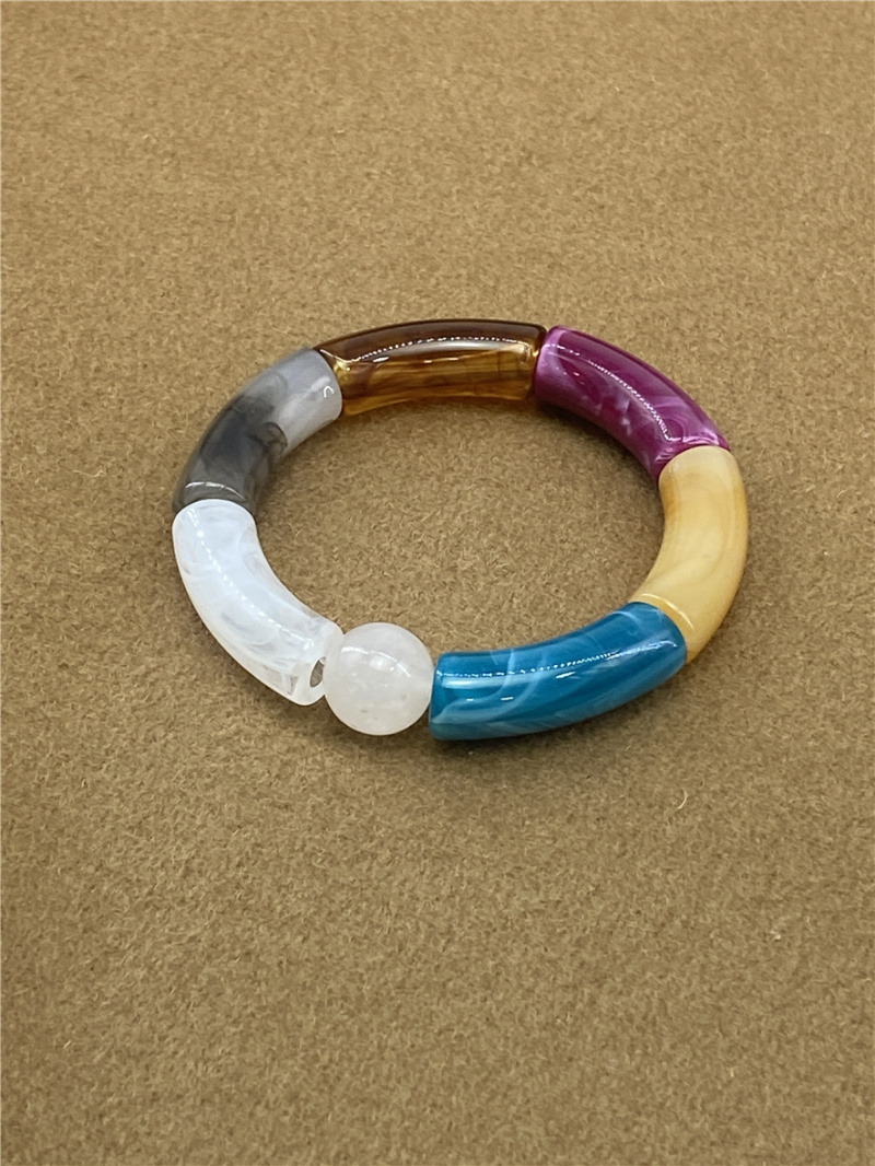 Grossista Missra Paris - BRACCIALE IN ACETATO CON PIETRA NATURALE