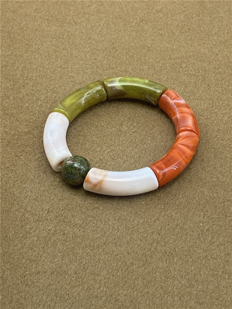 Grossista Missra Paris - BRACCIALE IN ACETATO CON PIETRA NATURALE