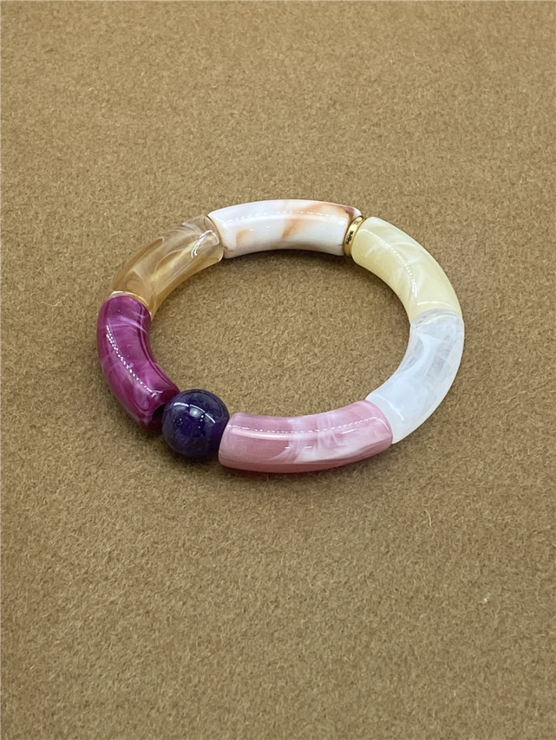 Grossiste Missra Paris - BRACELET EN ACETATE AVEC PIERRE NATURELLE