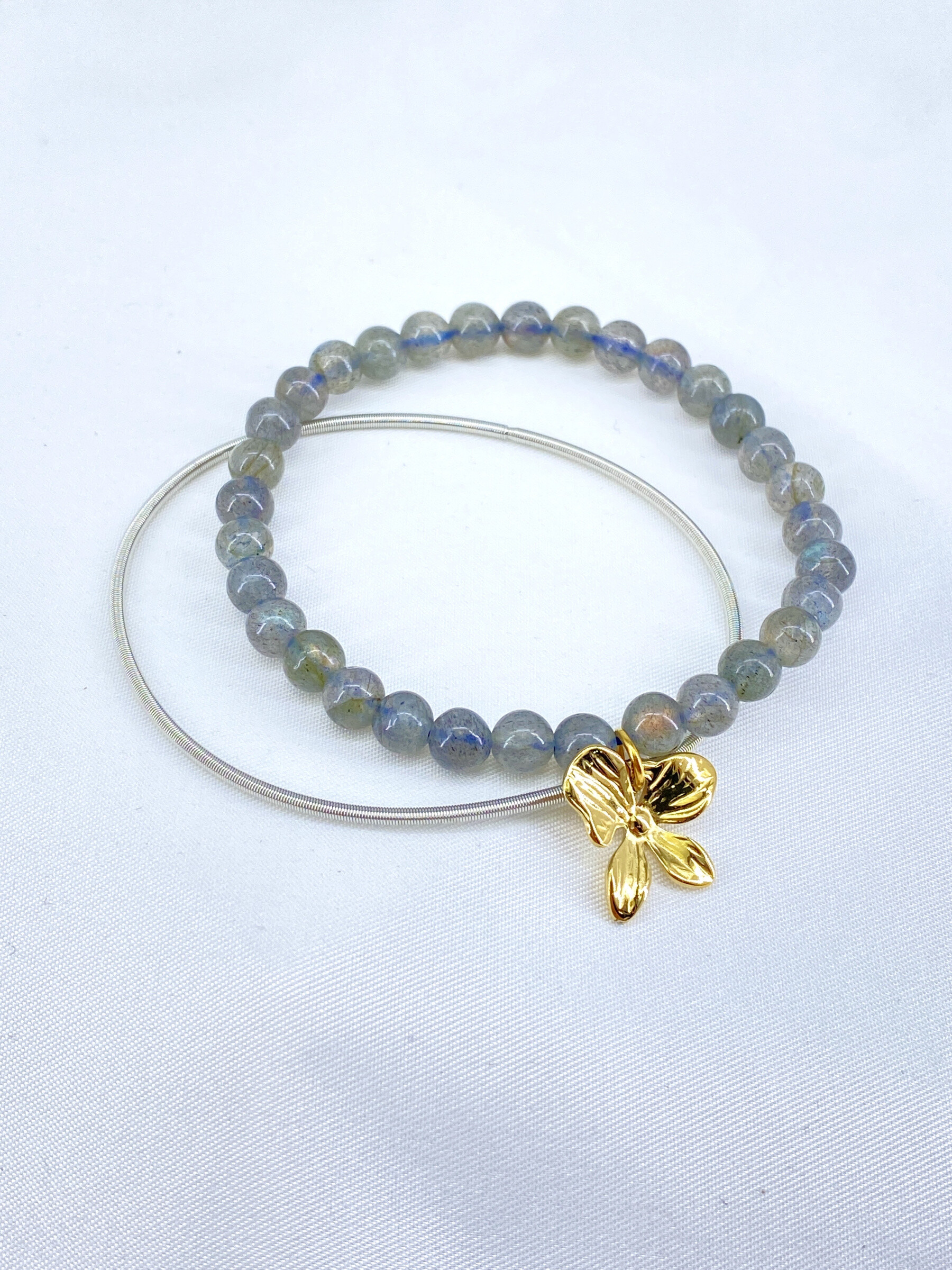 Grossiste Missra Paris - Bracelet pierre avec une pendentif acier inoxydable