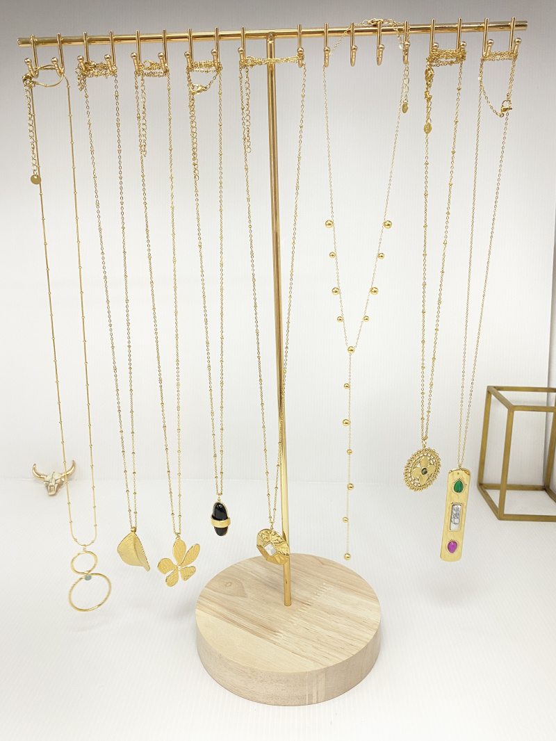 Wholesaler Missra Paris - Set of 8 stainless steel necklaces