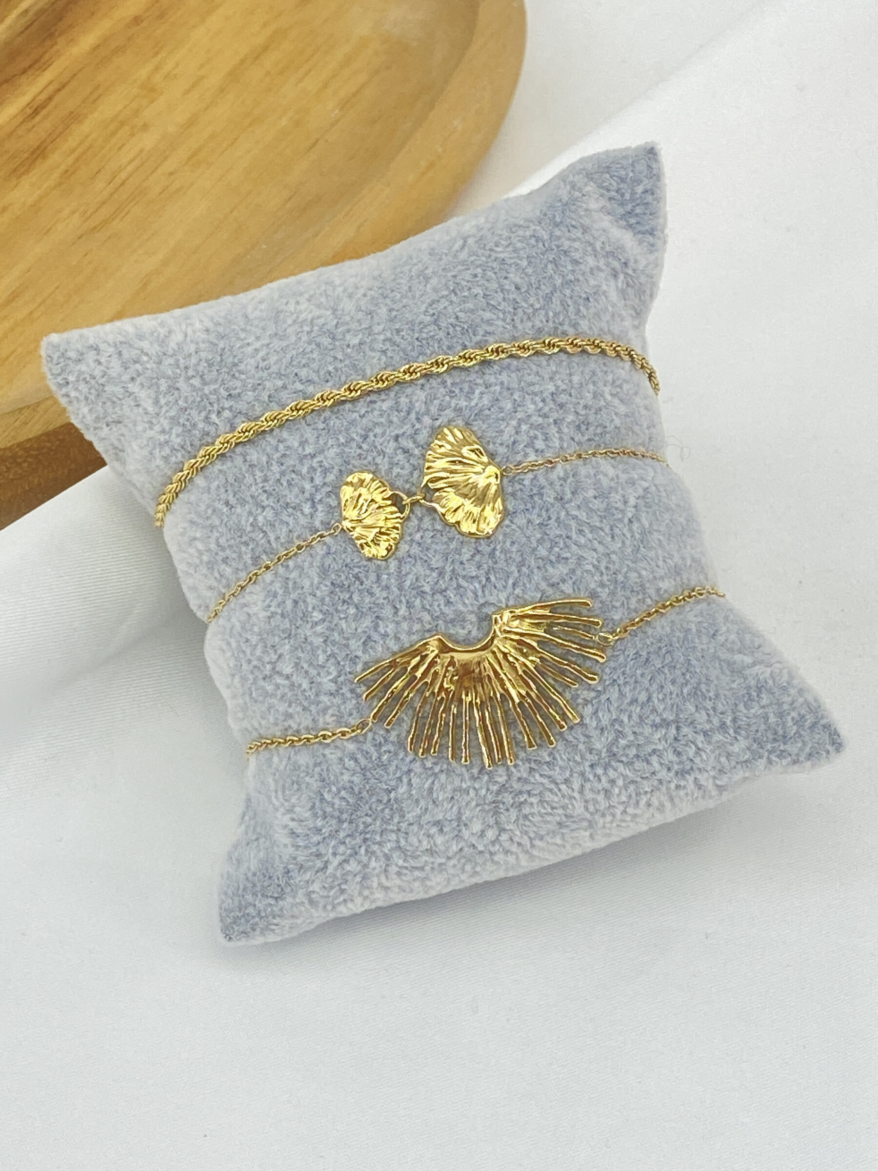 Grossista Missra Paris - Set di 3 braccialetti in acciaio inossidabile