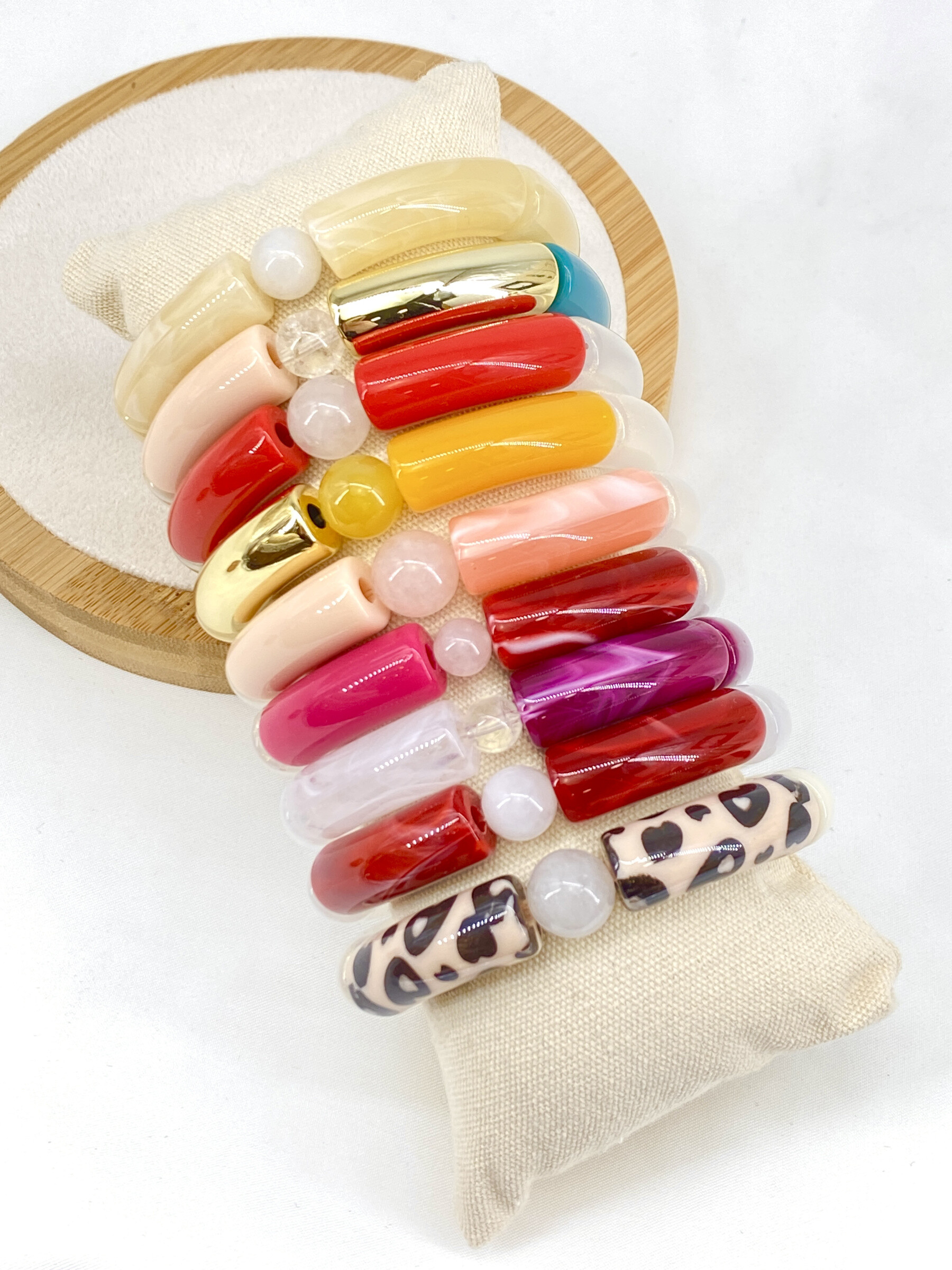 Grossista Missra Paris - Set di 9 bracciali in resina