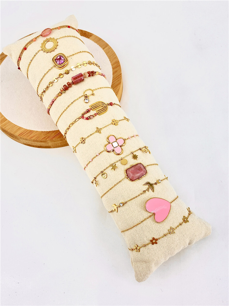 Grossista Missra Paris - Set di 14 braccialetti in acciaio inossidabile