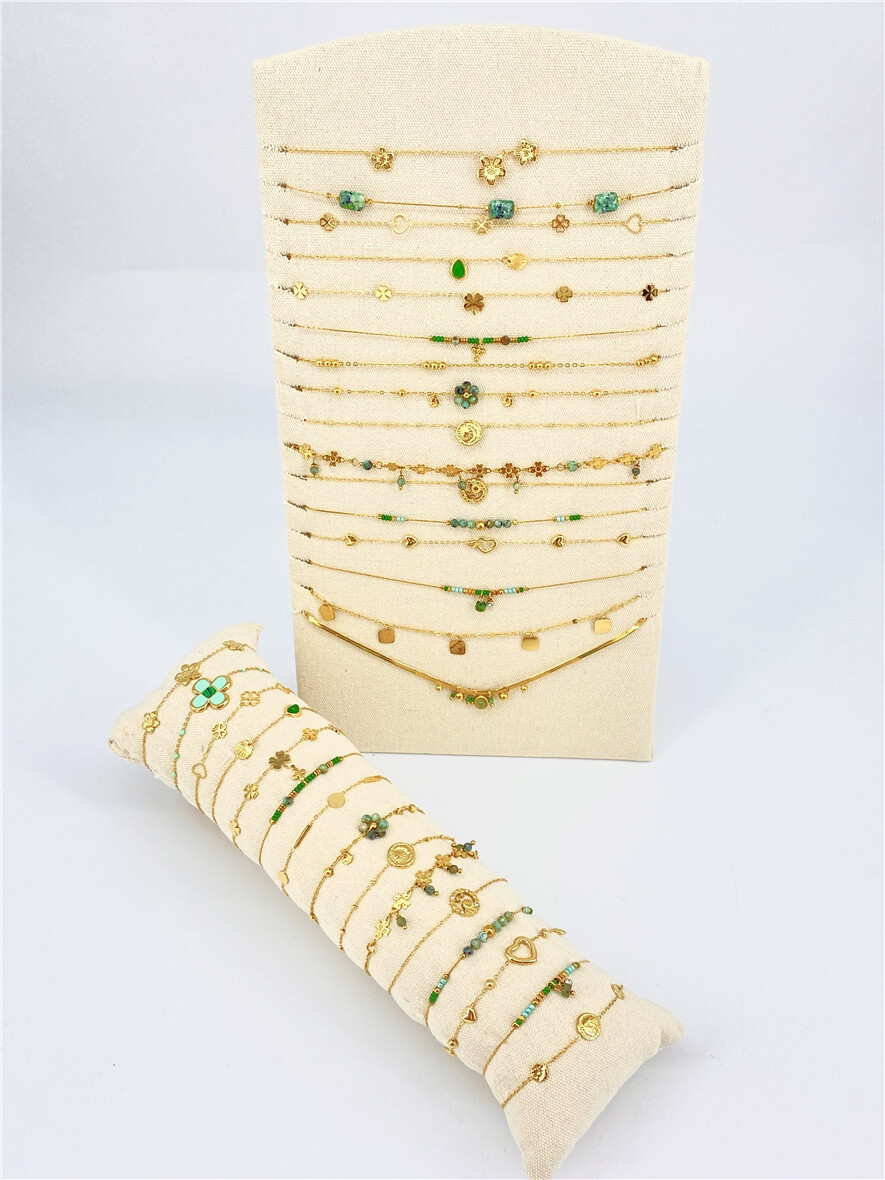 Mayorista Missra Paris - Muchos 16 collares y 15 pulseras de acero inoxidable