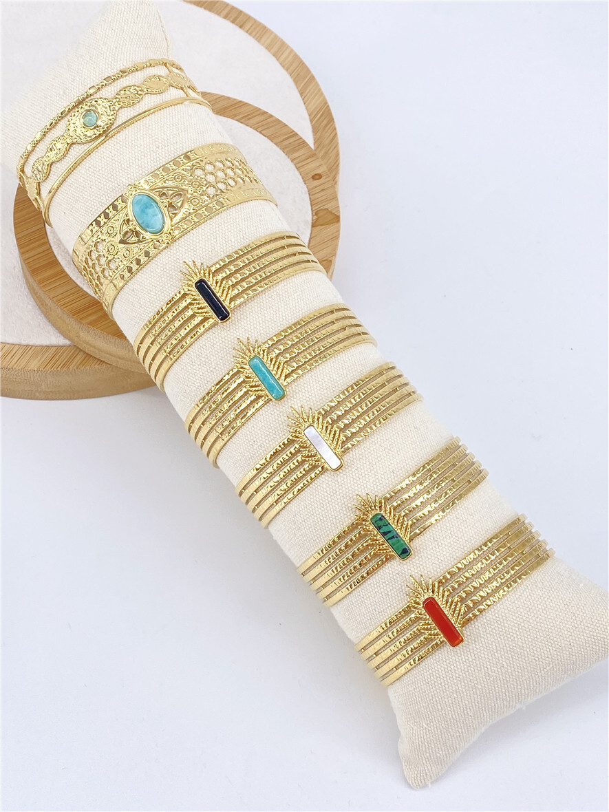 Grossiste Missra Paris - Lot 7 bracelets en acier inoxydable