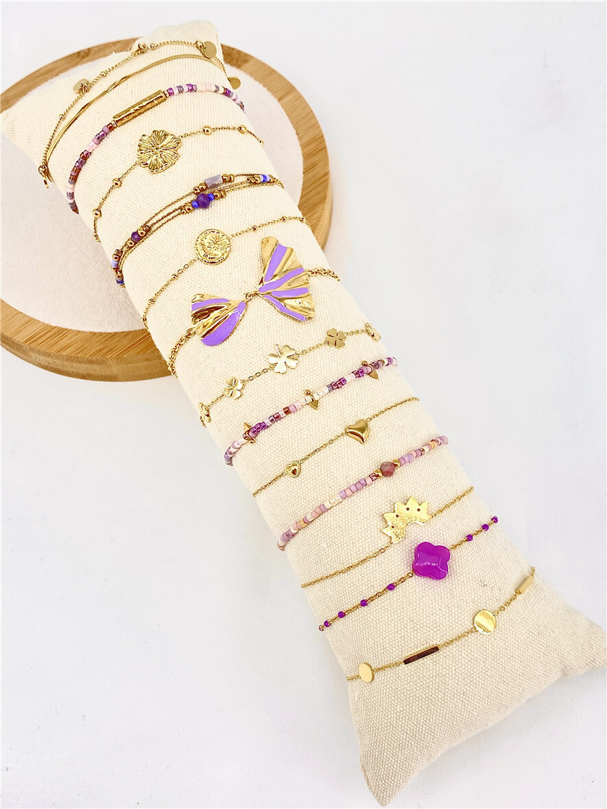 Grossista Missra Paris - Set di 13 braccialetti in acciaio inossidabile