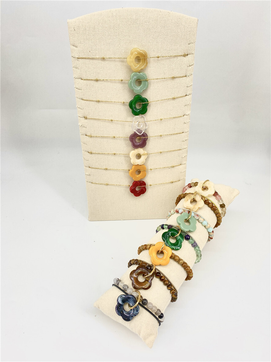 Grossista Missra Paris - Set di 8 collane e 7 bracciali in acciaio inossidabile