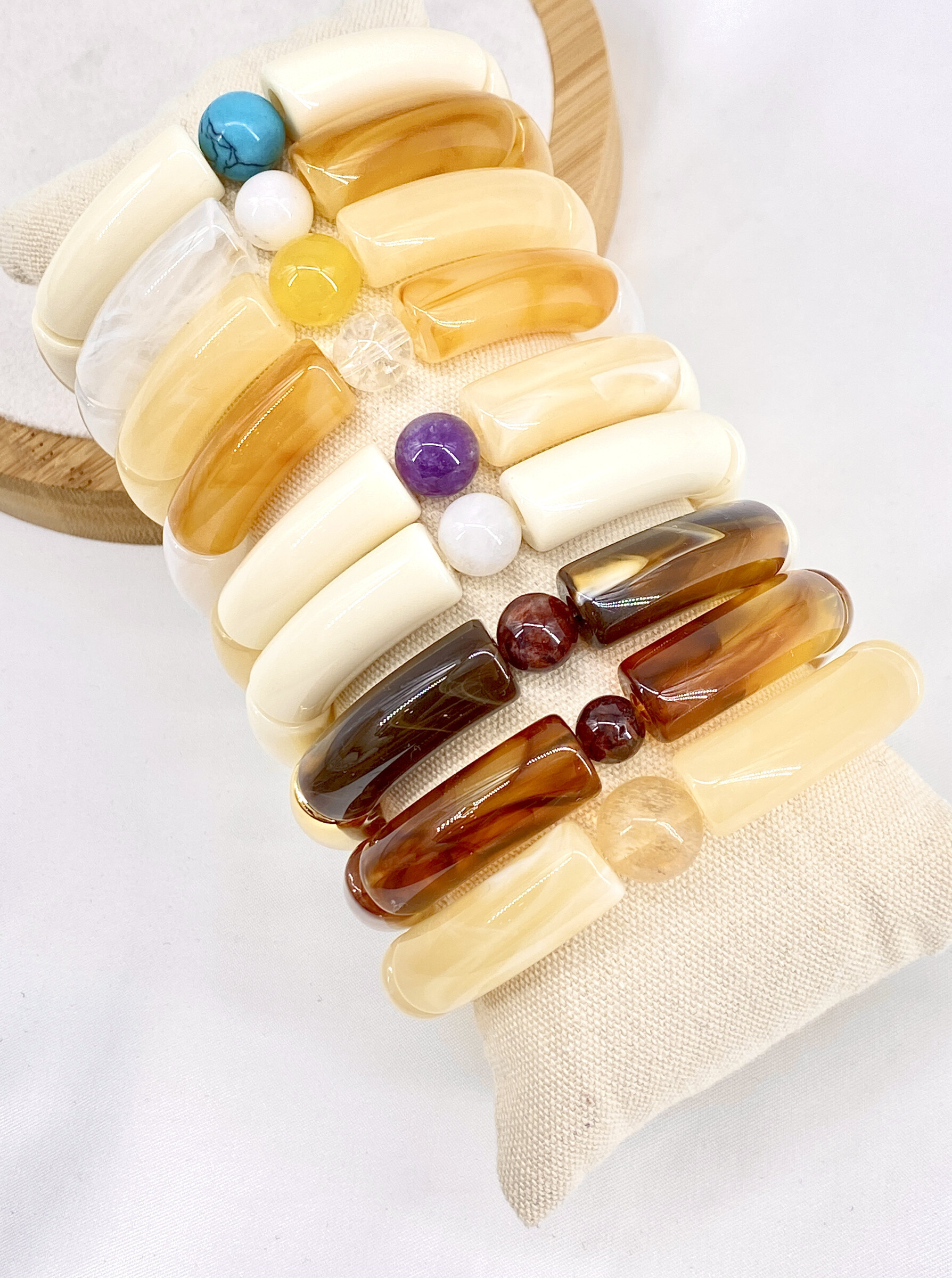 Grossista Missra Paris - Set di 9 bracciali in resina