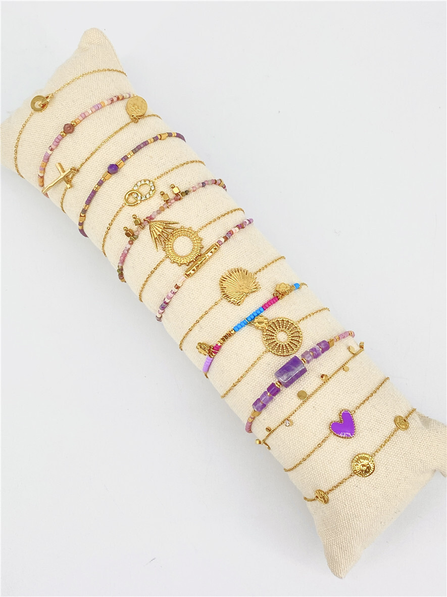 Grossiste Missra Paris - Lot de 15 bracelets en acier inoxydable