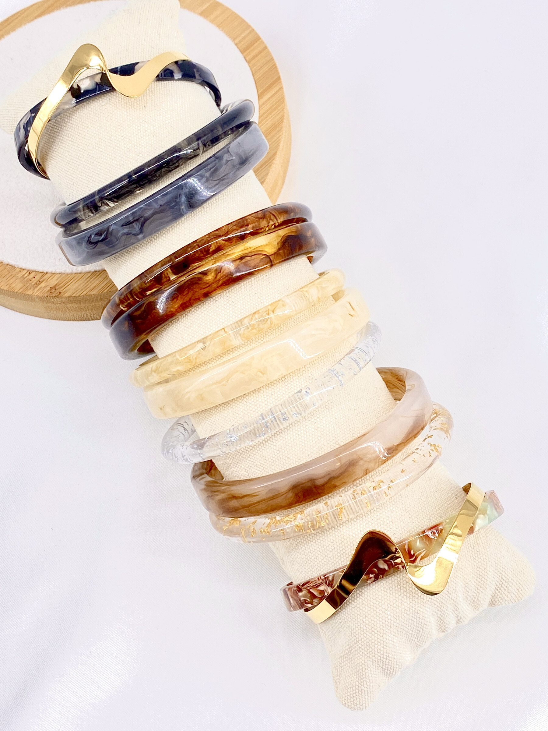 Mayorista Missra Paris - Conjunto de 11 pulseras de resina