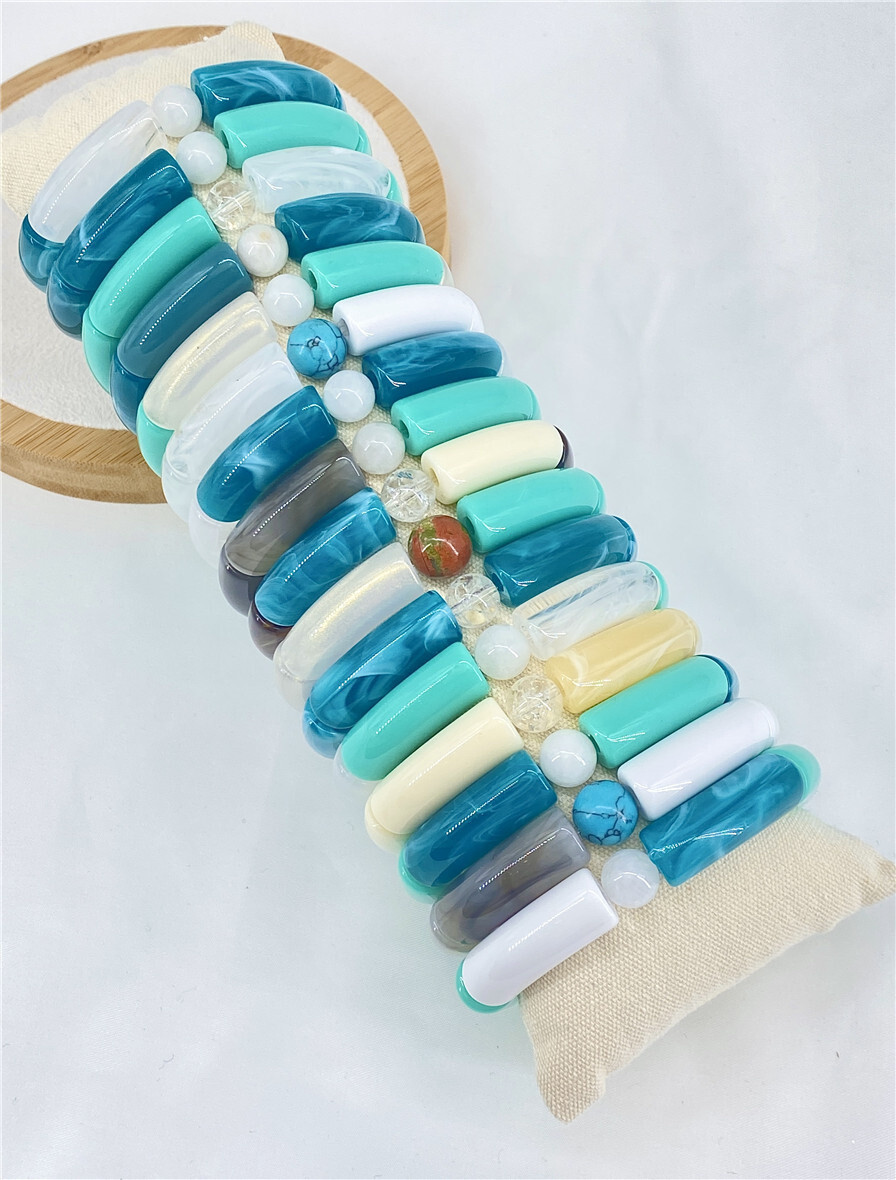 Grossista Missra Paris - Set di 16 braccialetti in resina