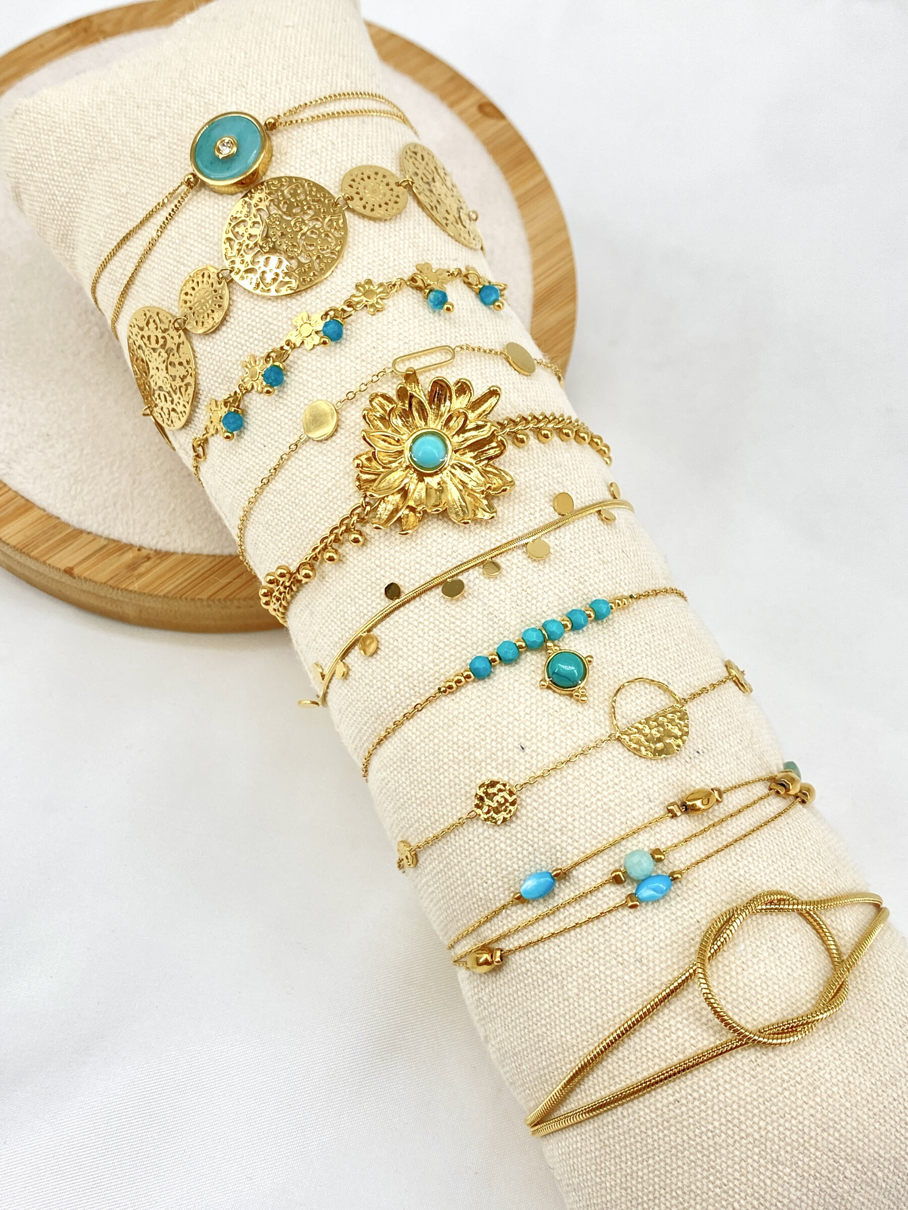 Mayorista Missra Paris - Conjunto de 10 pulseras de acero inoxidable