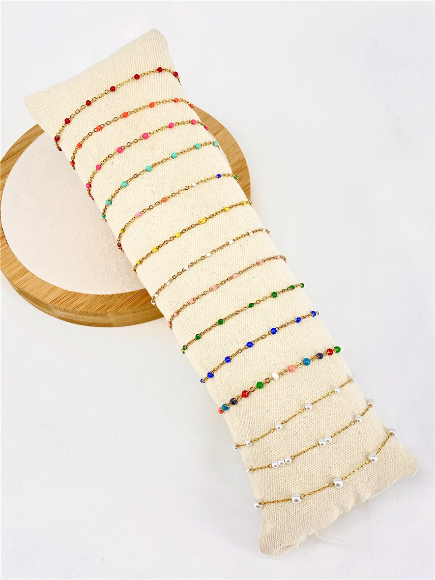 Grossista Missra Paris - Set di 14 braccialetti in acciaio inossidabile