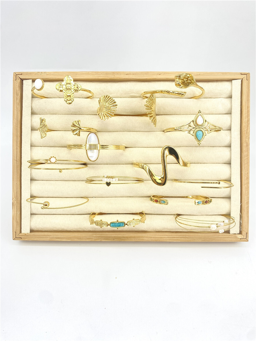 Grossiste Missra Paris - Lots de 14 bracelets en acier inoxydable