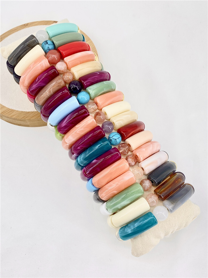Wholesaler Missra Paris - SET OF 17 RESIN BRACELETS