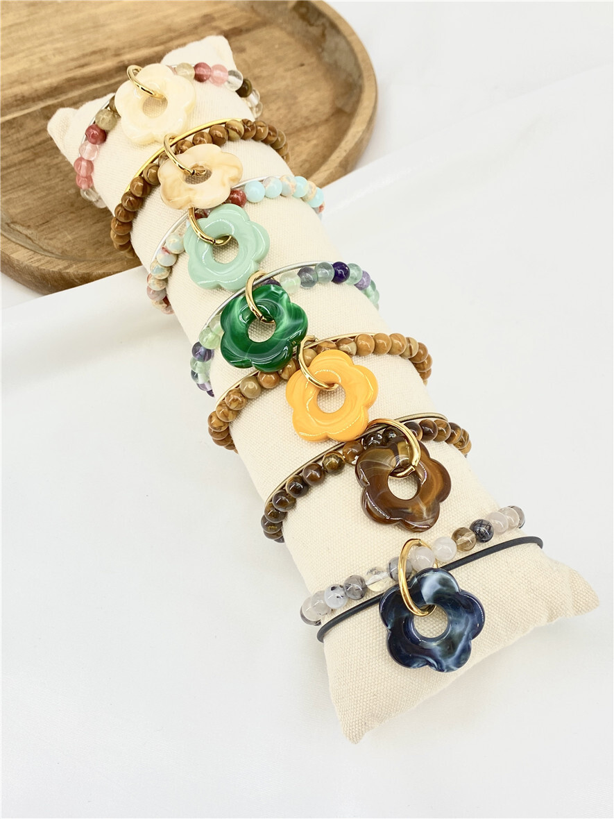Grossista Missra Paris - Set di 7 braccialetti in acciaio inossidabile