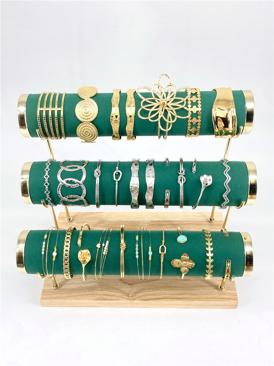Grossista Missra Paris - Set di 24 braccialetti in acciaio inossidabile