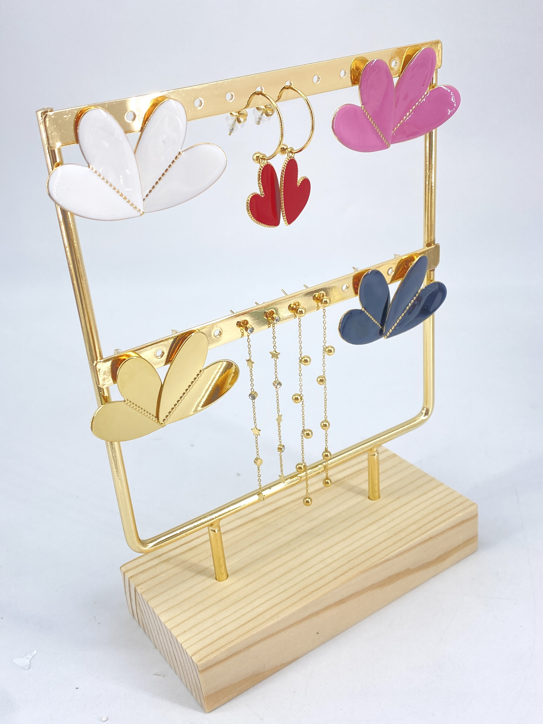 Grossiste Missra Paris - Lot 7 boucles d'oreilles en acier inoxydable