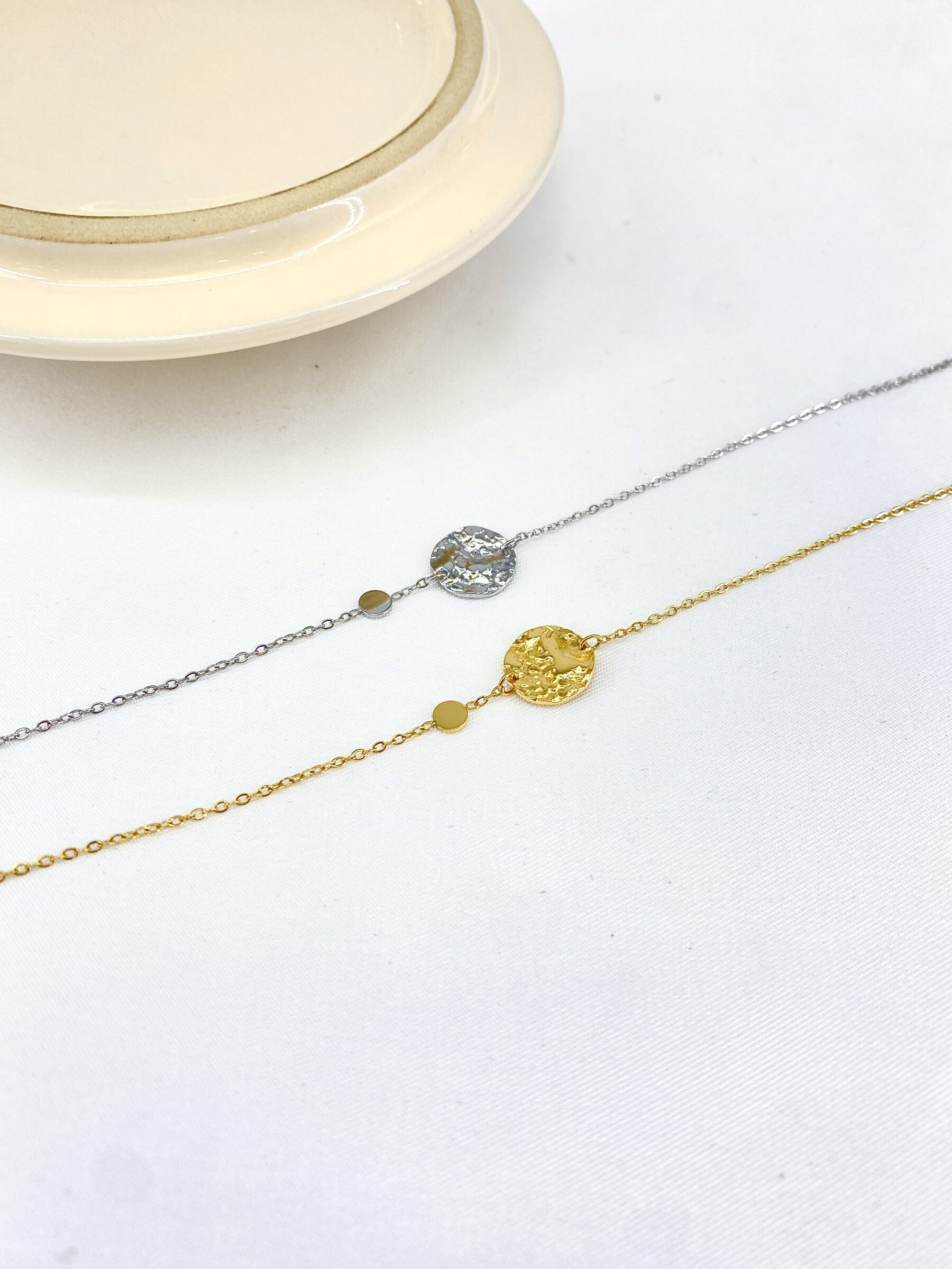 Mayorista Missra Paris - Conjunto de 2 pulseras de acero inoxidable