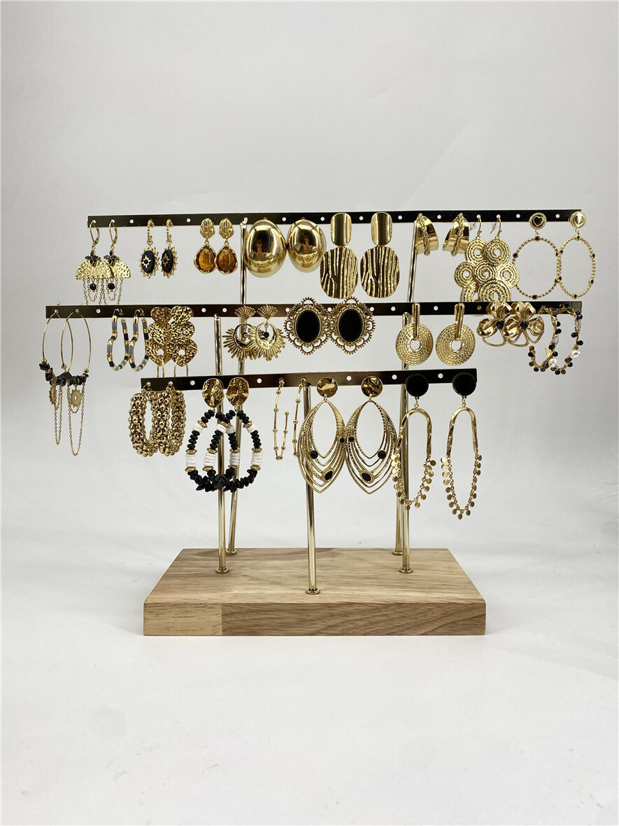 Grossiste Missra Paris - Lots de 21 boucles d'oreilles en acier inoxydable