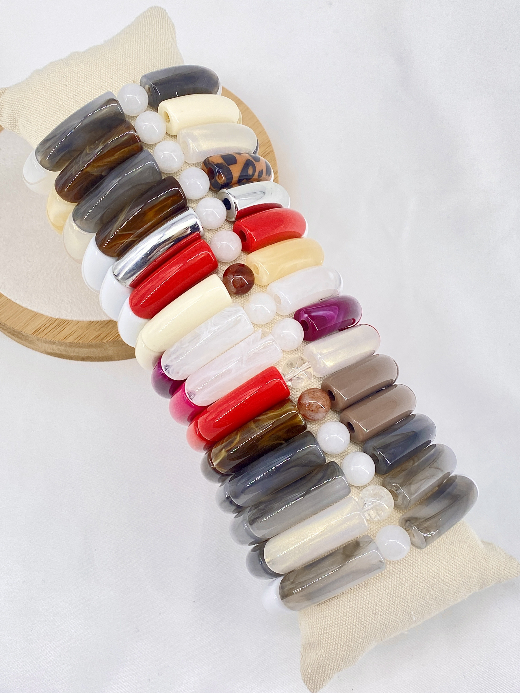 Grossiste Missra Paris - LOT DE 15 BRACELETS EN RESINE