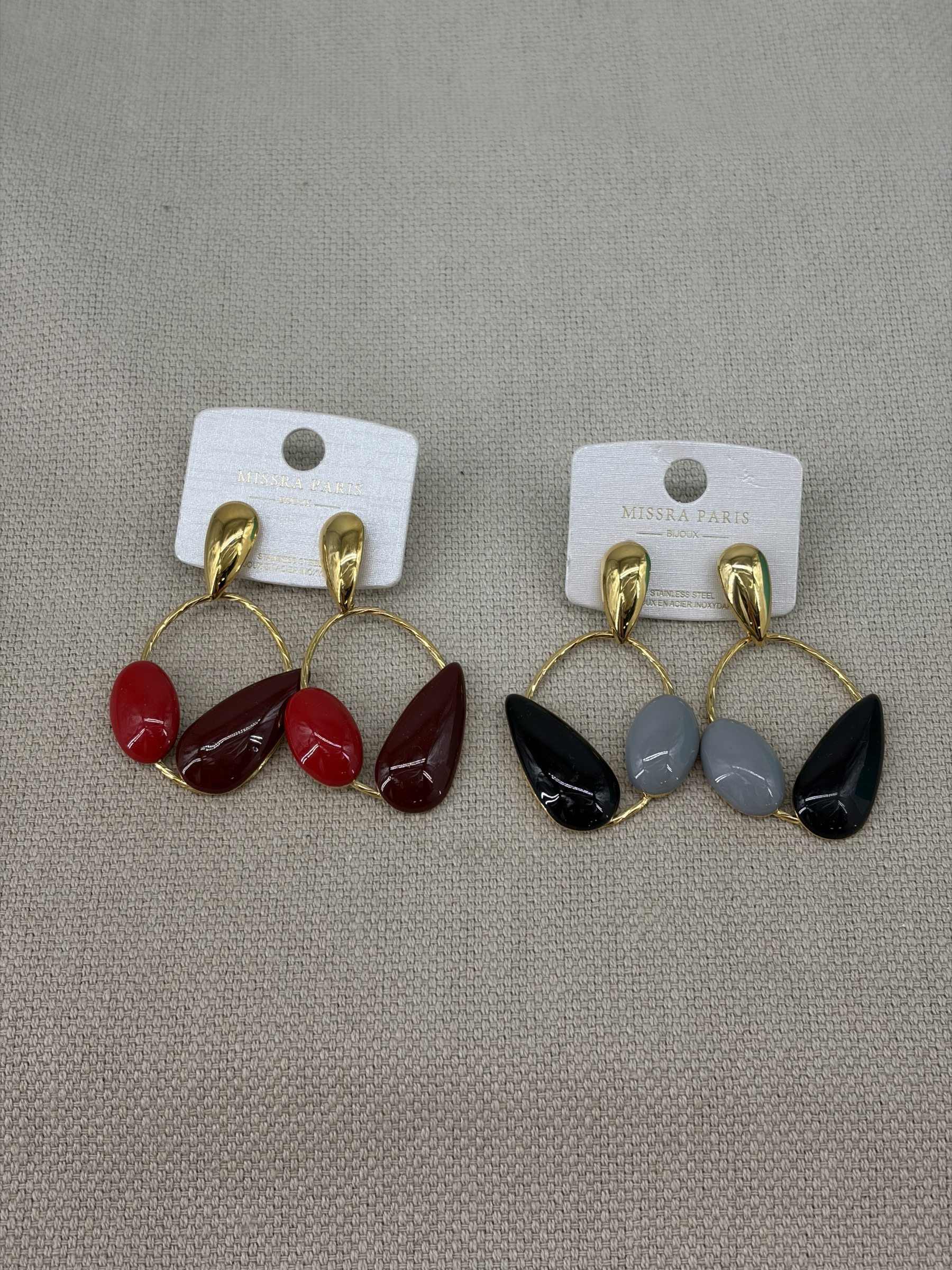Grossista Missra Paris - SET DI GIOIELLI IN ACCIAIO+BOUDIN