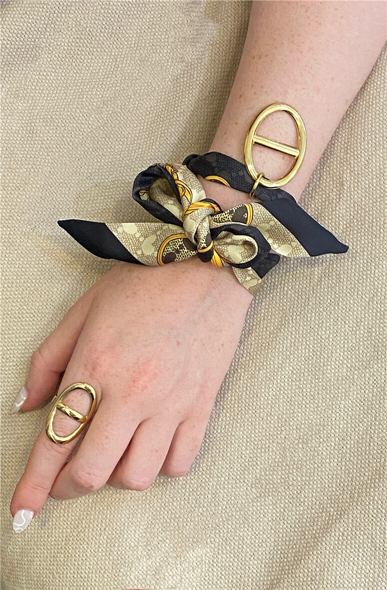 Großhändler Missra Paris - Edelstahl-Armband und Ring-Set