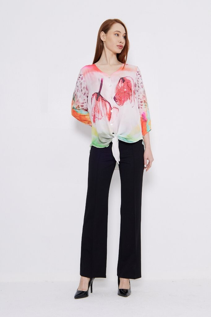 Grossista Missy Tekstil - Blusa stampata con strass