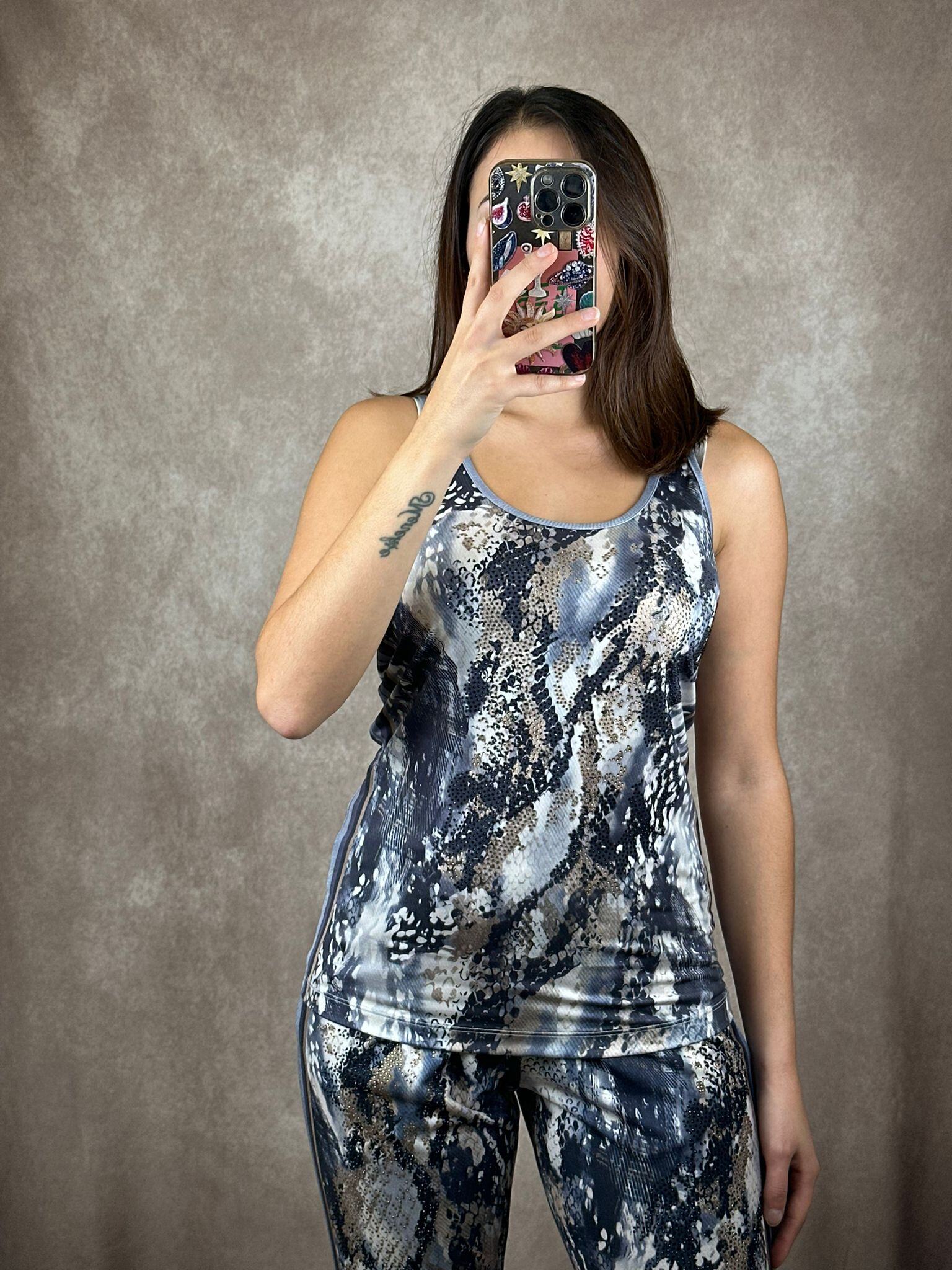 Grossiste Missy Tekstil - Débardeur à motif