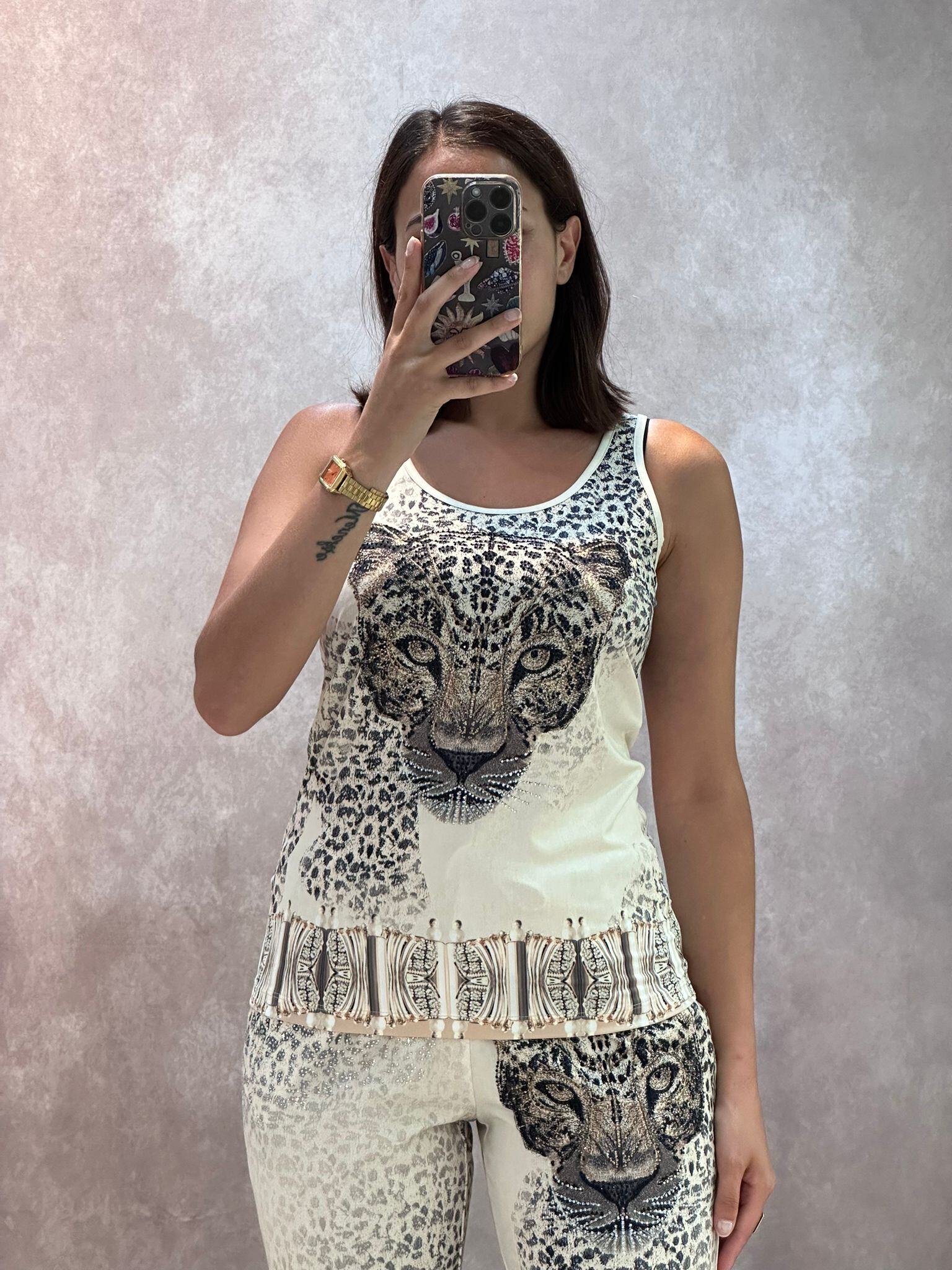 Grossiste Missy Tekstil - Débardeur à motif