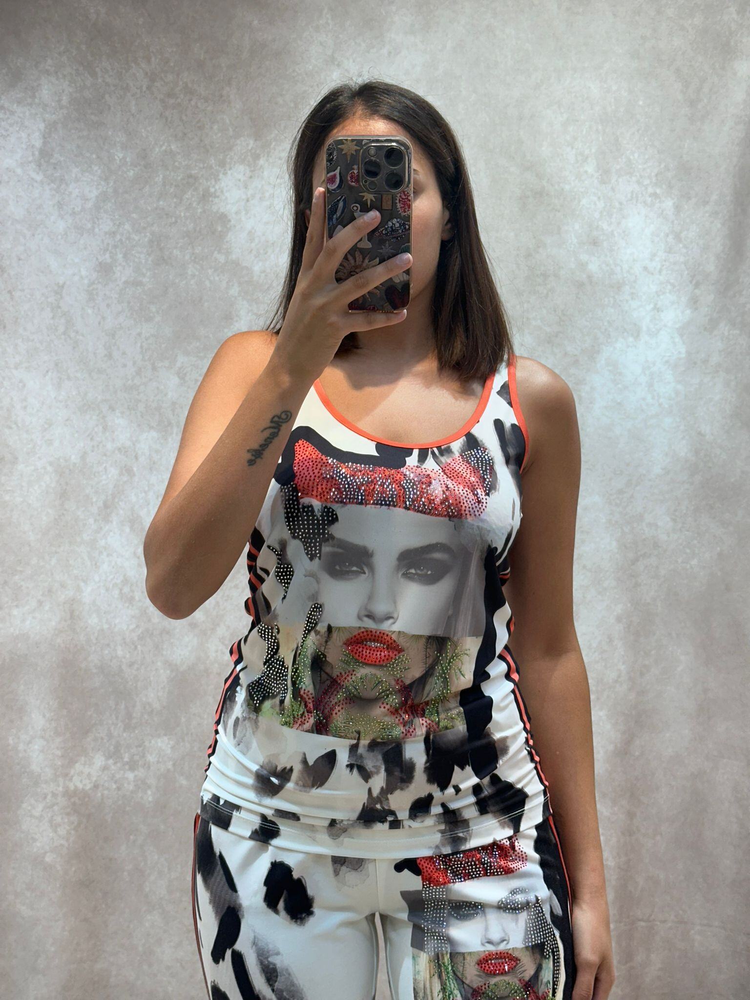 Grossiste Missy Tekstil - Débardeur à motif