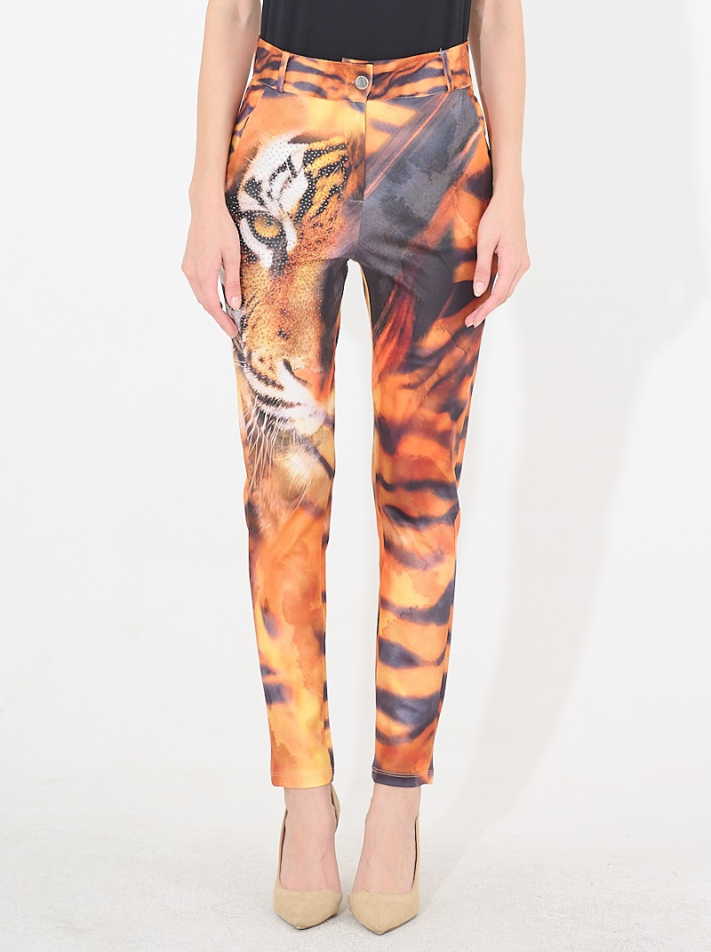 Mayorista Missy Tekstil - Pantalón estampado con estrás
