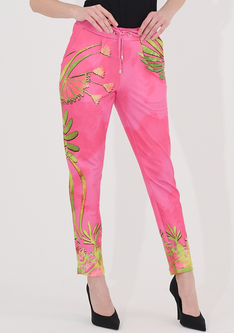 Grossiste Missy Tekstil - Pantalon imprimé à strass